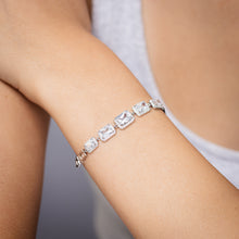 Load image into Gallery viewer, Sterling Silver Fancy Links 16+3cm Bracelet