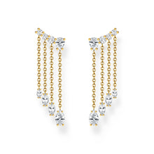 Load image into Gallery viewer, Thomas Sabo Blooming Skies Yellow Gold-Plated Waterfall Earrings