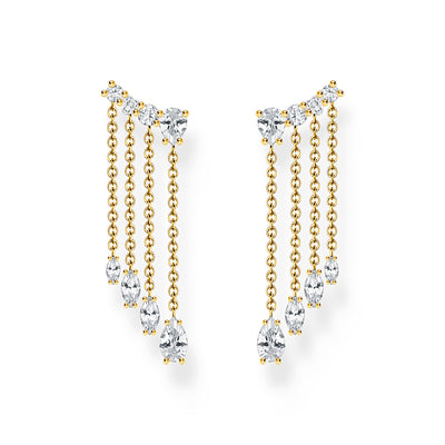 Thomas Sabo Blooming Skies Yellow Gold-Plated Waterfall Earrings