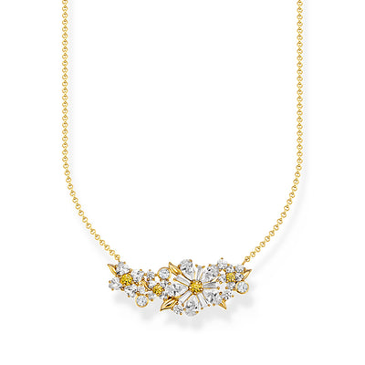 Thomas Sabo Blooming Yellow Gold-Plated Daisy Bouquet Necklace