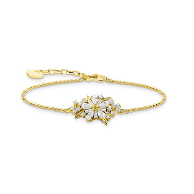 Thomas Sabo Bloom Yellow Gold-Plated Daisy Bouquet Bracelet