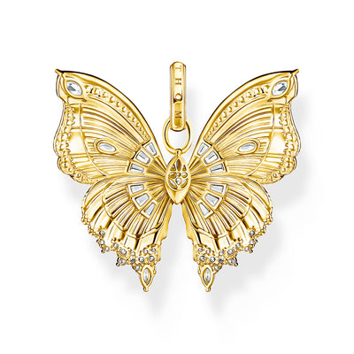 Thomas Sabo Bloom Yellow Gold-Plated Paradise Butterfly CZ Pendant