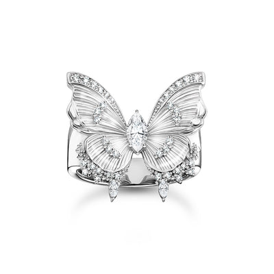 Thomas Sabo Bloom Butterfly Cocktail CZ Ring