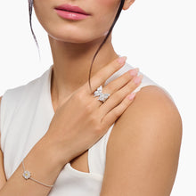 Load image into Gallery viewer, Thomas Sabo Bloom Butterfly Cocktail CZ Ring
