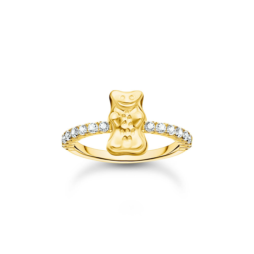 Thomas Sabo Haribo Yellow Gold-Plated Bear CZ Ring