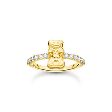 Load image into Gallery viewer, Thomas Sabo Haribo Yellow Gold-Plated Bear CZ Ring