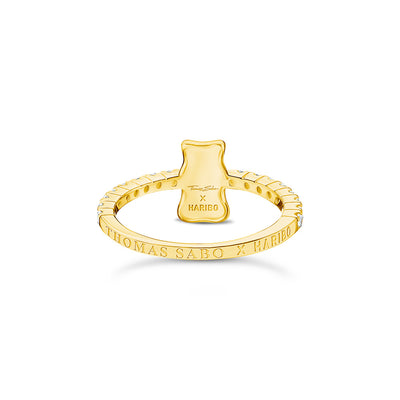 Thomas Sabo Haribo Yellow Gold-Plated Bear CZ Ring