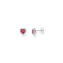 Load image into Gallery viewer, Thomas Sabo True Romance Red Heart Stud Earrings