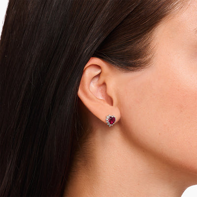 Thomas Sabo True Romance Red Heart Stud Earrings