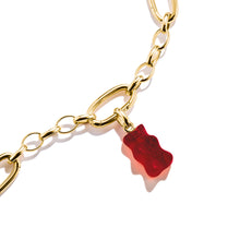 Load image into Gallery viewer, Thomas Sabo CC Connect Haribo Yellow Gold-Plated Strawberry Red Bear