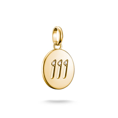 Thomas Sabo CC Connect Yellow Gold-Plated CZ '111' Angel Number