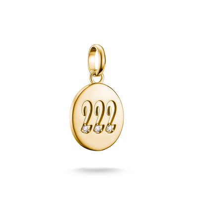 Thomas Sabo CC Connect Yellow Gold-Plated CZ '222' Angel Number