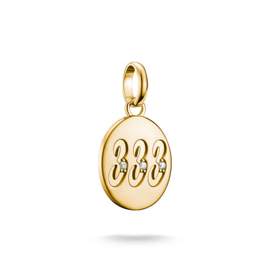 Thomas Sabo CC Connect Yellow Gold-Plated CZ '333' Angel Number