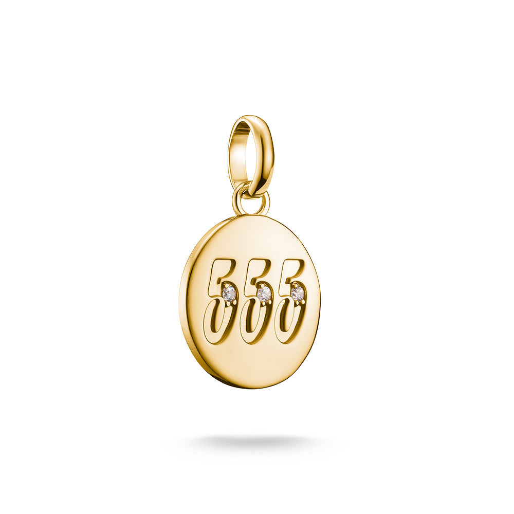 Thomas Sabo CC Connect Yellow Gold-Plated CZ '555' Angel Number