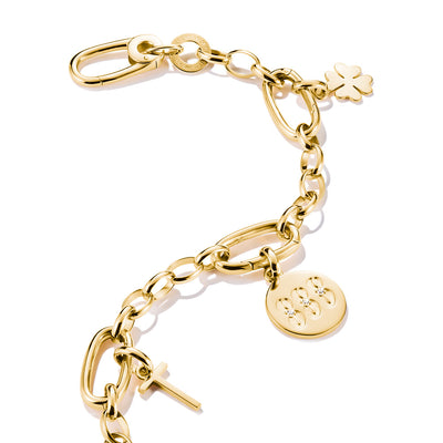 Thomas Sabo CC Connect Yellow Gold-Plated CZ '888' Angel Number