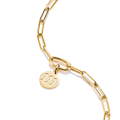 Thomas Sabo CC Connect Yellow Gold-Plated CZ '999' Angel Number