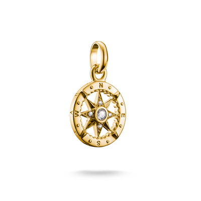 Thomas Sabo CC Connect Yellow Gold-Plated CZ Compass