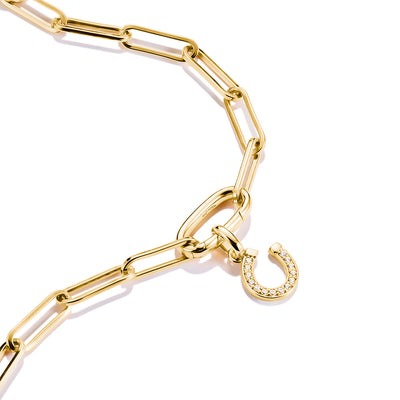 Thomas Sabo CC Connect Yellow Gold-Plated CZ Horseshoe