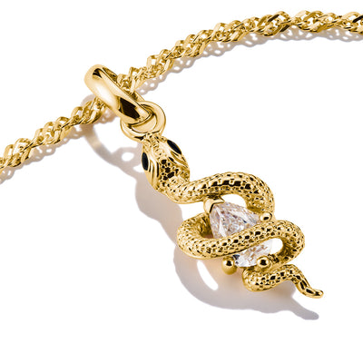 Thomas Sabo CC Connect Yellow Gold-Plated CZ Snake
