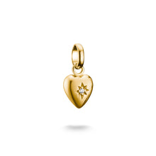 Load image into Gallery viewer, Thomas Sabo CC Connect Yellow Gold-Plated Heart with CZ Star