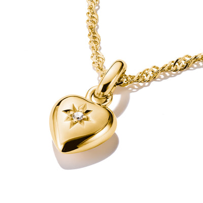 Thomas Sabo CC Connect Yellow Gold-Plated Heart with CZ Star