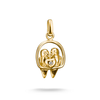 Thomas Sabo CC Connect Yellow Gold-Plated Lovebirds