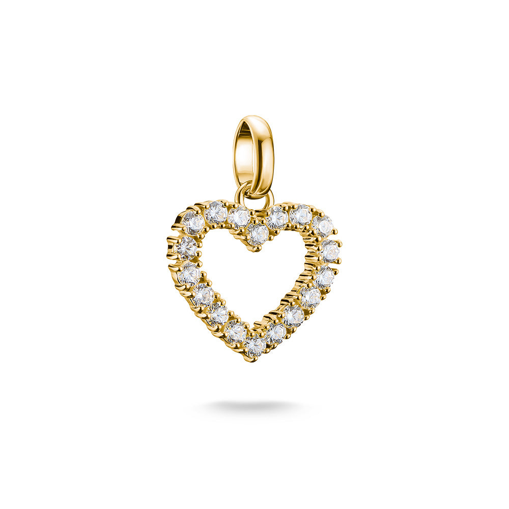Thomas Sabo CC Connect Yellow Gold-Plated Open Heart CZ