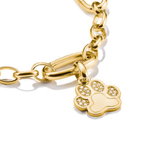 Load image into Gallery viewer, Thomas Sabo CC Connect Yellow Gold-Plated Paw Print CZ