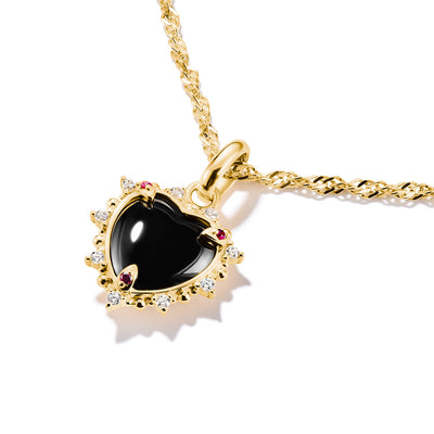 Thomas Sabo CC Connect Yellow Gold-Plated Vintage Black Heart