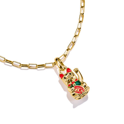 Thomas Sabo CC Connect Yellow Gold-Plated Waving Cat