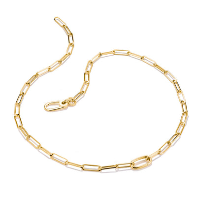 Thomas Sabo CC Connect Yellow Gold-Plated Cable Chain Necklace