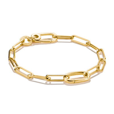 Thomas Sabo CC Connect Yellow Gold-Plated Single Eye Cable Bracelet