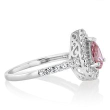 Load image into Gallery viewer, Sterling Silver Zirconia Pear Ring