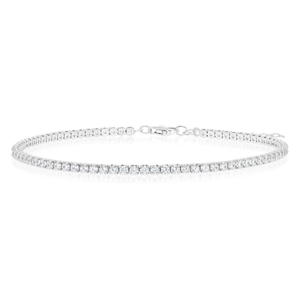 Sterling Silver CZ Tennis Bracelet