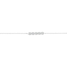 Load image into Gallery viewer, Sterling Silver CZ Beaded Bar Bracelet