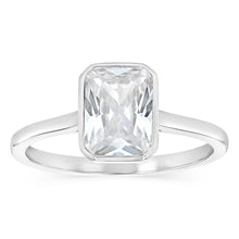 Load image into Gallery viewer, Sterling Silver CZ Cushion Cut Ring