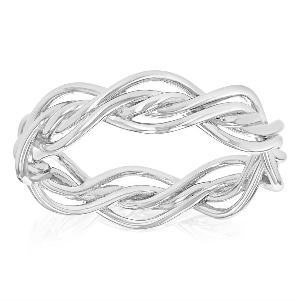 Sterling Silver Twist Ring
