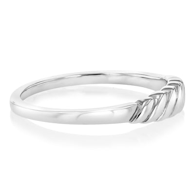 Sterling Silver Thin Croissant Ring