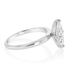 Load image into Gallery viewer, Sterling Silver Cubic Zirconia Marquise Ring