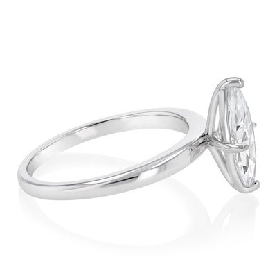 Sterling Silver Cubic Zirconia Marquise Ring