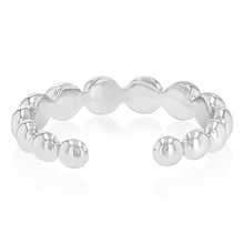 Load image into Gallery viewer, Sterling Silver Beaded Open Ring