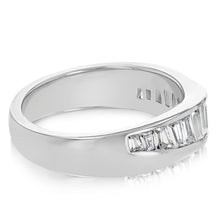 Load image into Gallery viewer, Sterling Silver Fancy Baguette Cubic Zirconia Ring