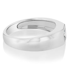 Load image into Gallery viewer, Sterling Silver Cubic Zirconia Signet Ring