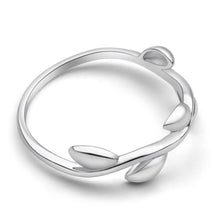 Load image into Gallery viewer, Sterling Silver Fancy Leaf Branch Ring