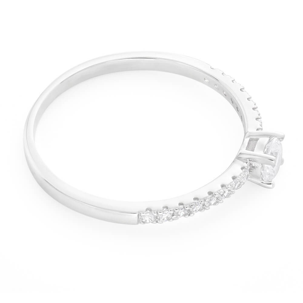 Sterling Silver Cubic Zirconia Fancy Classic Ring