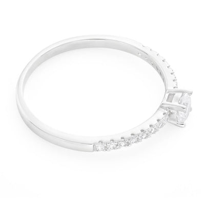 Sterling Silver Cubic Zirconia Fancy Classic Ring