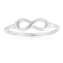 Load image into Gallery viewer, Sterling Silver Plain Infinity Ring