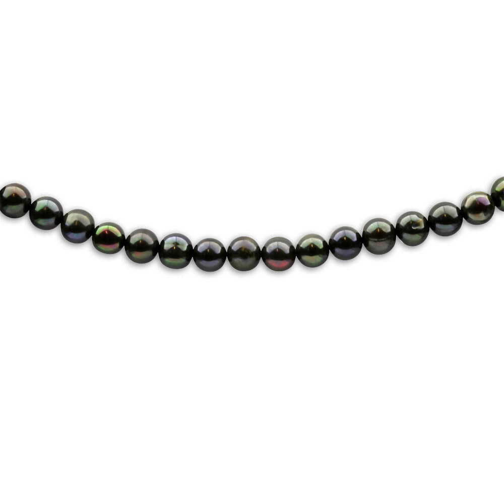 8mm Black Freshwater Pearl 45cm Necklace