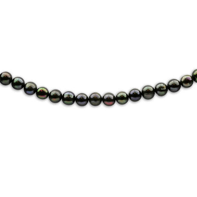 8mm Black Freshwater Pearl 45cm Necklace