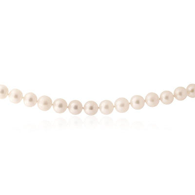 White Freshwater Strand White Pearl Necklace